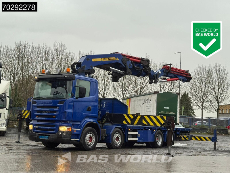 Scania R420 8X2 - Kamion me karroceri të hapur, Kamion me vinç: foto 1 Scania R420 8X2 - Kamion me karroceri të hapur, Kamion me vinç: foto 1