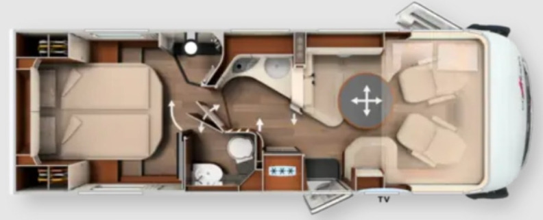 Carthago Chic E-Line I 51 QB - Kamper i integruar: foto 1 Carthago Chic E-Line I 51 QB - Kamper i integruar: foto 1