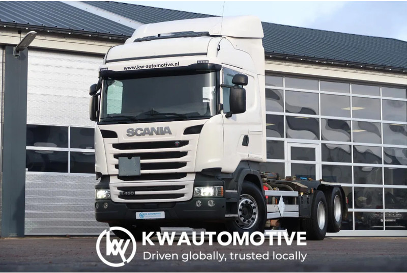 Scania R450 6X2/ HOOKLIFT 20T/ RETARDER/ LIFT/ - Kamion me sistem kabllor: foto 1 Scania R450 6X2/ HOOKLIFT 20T/ RETARDER/ LIFT/ - Kamion me sistem kabllor: foto 1