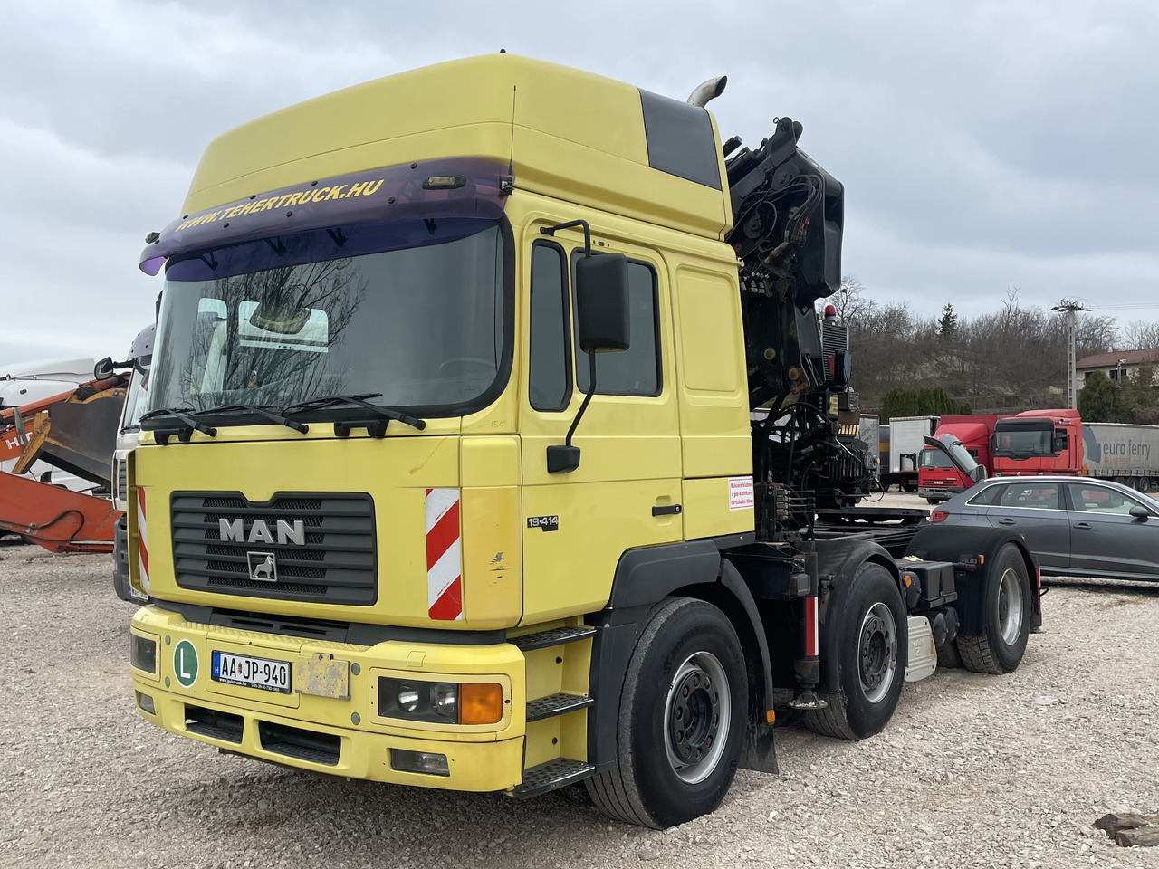 MAN F2000 413 6x2 Manual CRANE Hiab 330+jib 90 21m - Gjysmë-kamion: foto 1 MAN F2000 413 6x2 Manual CRANE Hiab 330+jib 90 21m - Gjysmë-kamion: foto 1