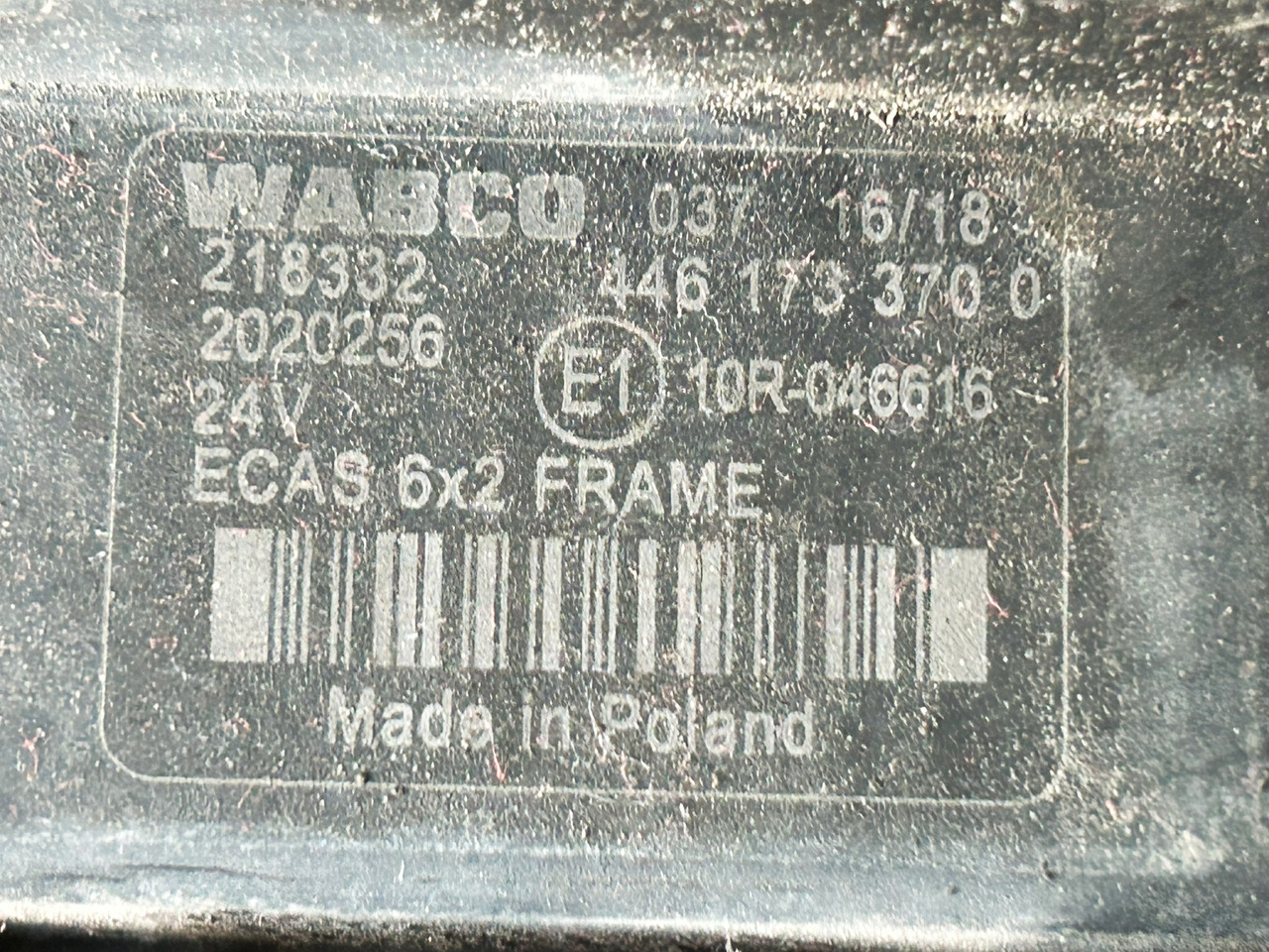 DAF XF 106 480 ECAS CONTROLLER COMPUTER - ECU: foto 3 DAF XF 106 480 ECAS CONTROLLER COMPUTER - ECU: foto 3