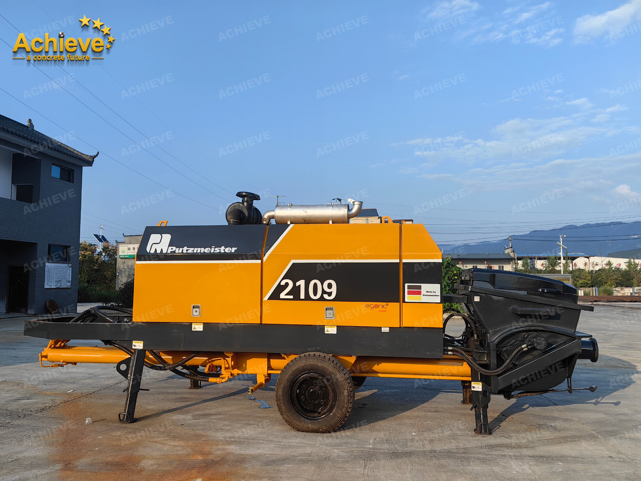 Putzmeister 2013 putzmeist BSA2109H-D Stationary concrete pump【ACHIEVE】TOP CONDITION!!! - Pompë stacionare betoni: foto 1 Putzmeister 2013 putzmeist BSA2109H-D Stationary concrete pump【ACHIEVE】TOP CONDITION!!! - Pompë stacionare betoni: foto 1