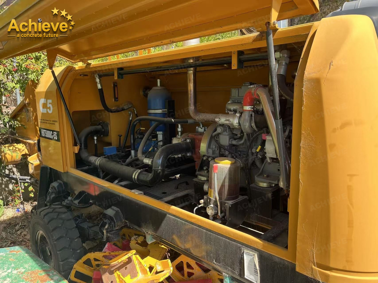 SANY 【ACHIEVE】TOP CONDITION!!! demo new low hours Sany Concrete Trailer Pump 2015 HBT6016C-5D - Pompë stacionare betoni: foto 4 SANY 【ACHIEVE】TOP CONDITION!!! demo new low hours Sany Concrete Trailer Pump 2015 HBT6016C-5D - Pompë stacionare betoni: foto 4