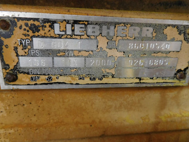 Liebherr D904T - Motori: foto 1 Liebherr D904T - Motori: foto 1