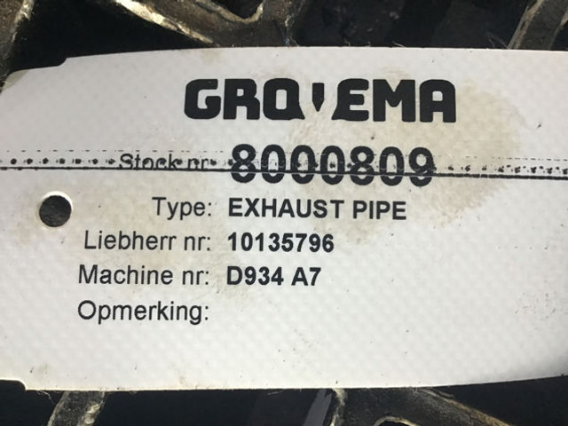 Liebherr Exhaust Pipe - Marmita: foto 5 Liebherr Exhaust Pipe - Marmita: foto 5