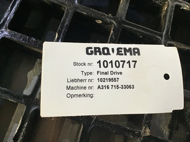 Liebherr Final Drive - Pezullimi: foto 3 Liebherr Final Drive - Pezullimi: foto 3