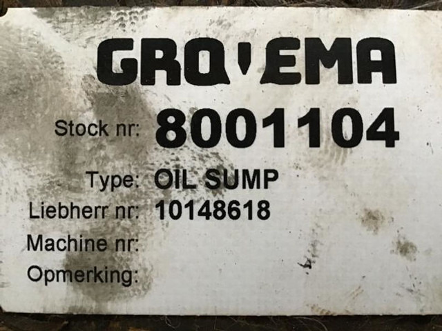 Liebherr Oil Sump - Karteri: foto 3 Liebherr Oil Sump - Karteri: foto 3