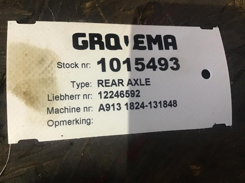 Liebherr Rear Axle - Bosht dhe pjesë këmbimi: foto 1 Liebherr Rear Axle - Bosht dhe pjesë këmbimi: foto 1