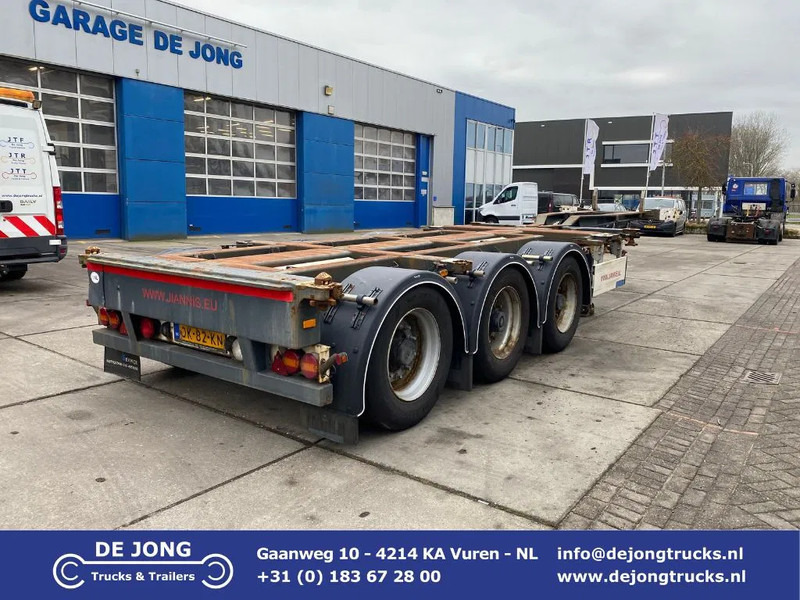 Pacton TXC 343 Multi / 3x Extendable / 1x Lift Axle - Transportjer kontejnerësh/ Gjysmë rimorkio me karroceri të çmontueshme: foto 1 Pacton TXC 343 Multi / 3x Extendable / 1x Lift Axle - Transportjer kontejnerësh/ Gjysmë rimorkio me karroceri të çmontueshme: foto 1