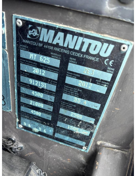 Manitou !! SOLD !! MT 625 - Ekskavator teleskopik: foto 5 Manitou !! SOLD !! MT 625 - Ekskavator teleskopik: foto 5