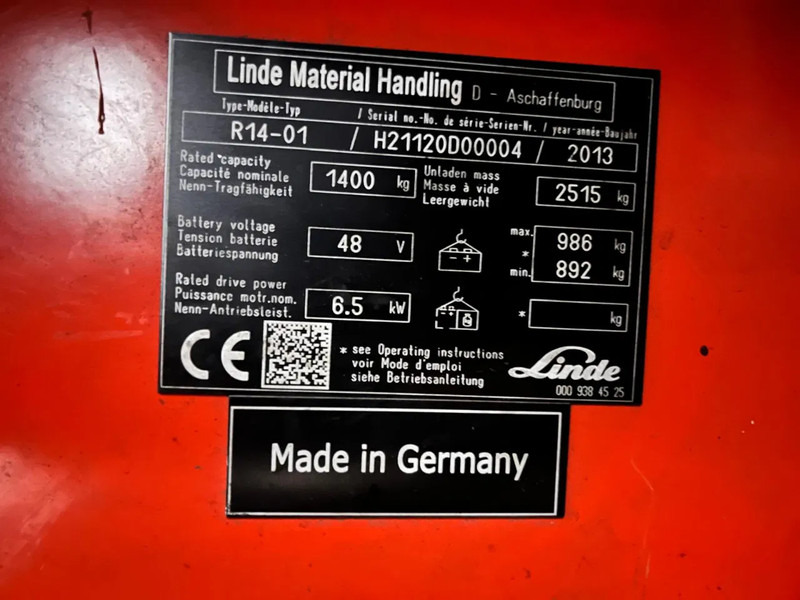 Pirun ritërheqës Linde R14-01: foto 9
