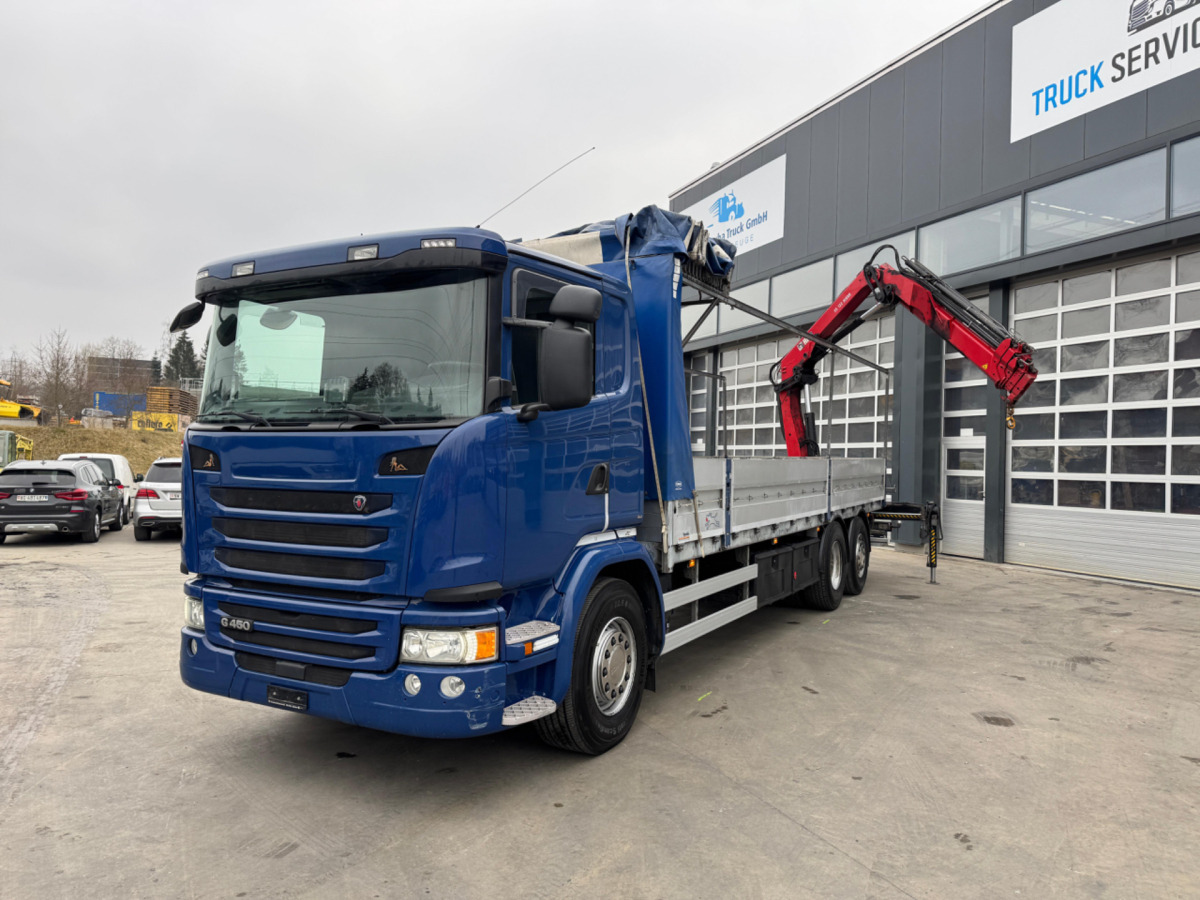 SCANIA G450 6x2 Hiab 122-4 - Kamion me vinç: foto 1 SCANIA G450 6x2 Hiab 122-4 - Kamion me vinç: foto 1