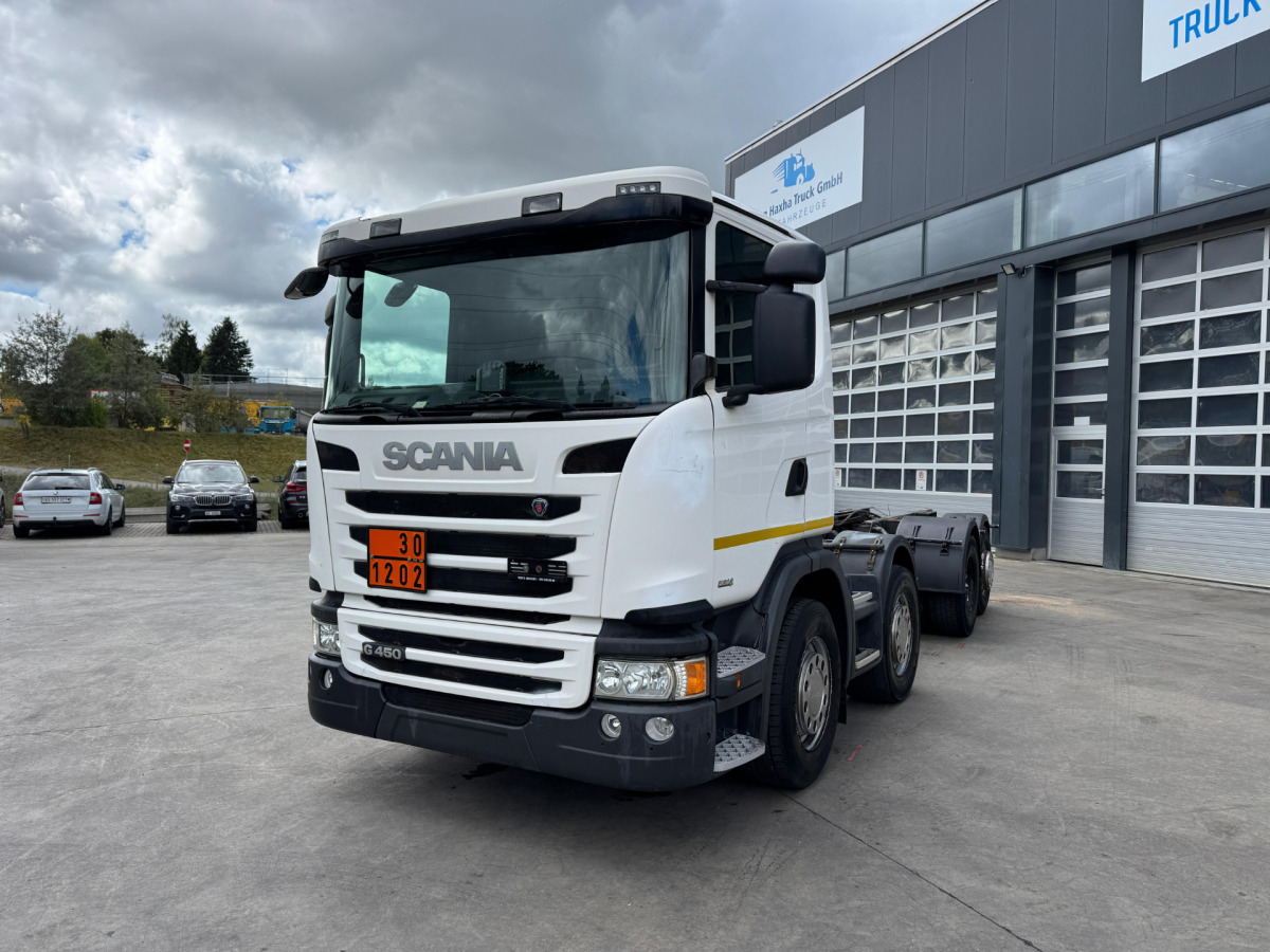 SCANIA G450 8x2 Fahrgestell - Kamion kabinë-shasi: foto 1 SCANIA G450 8x2 Fahrgestell - Kamion kabinë-shasi: foto 1