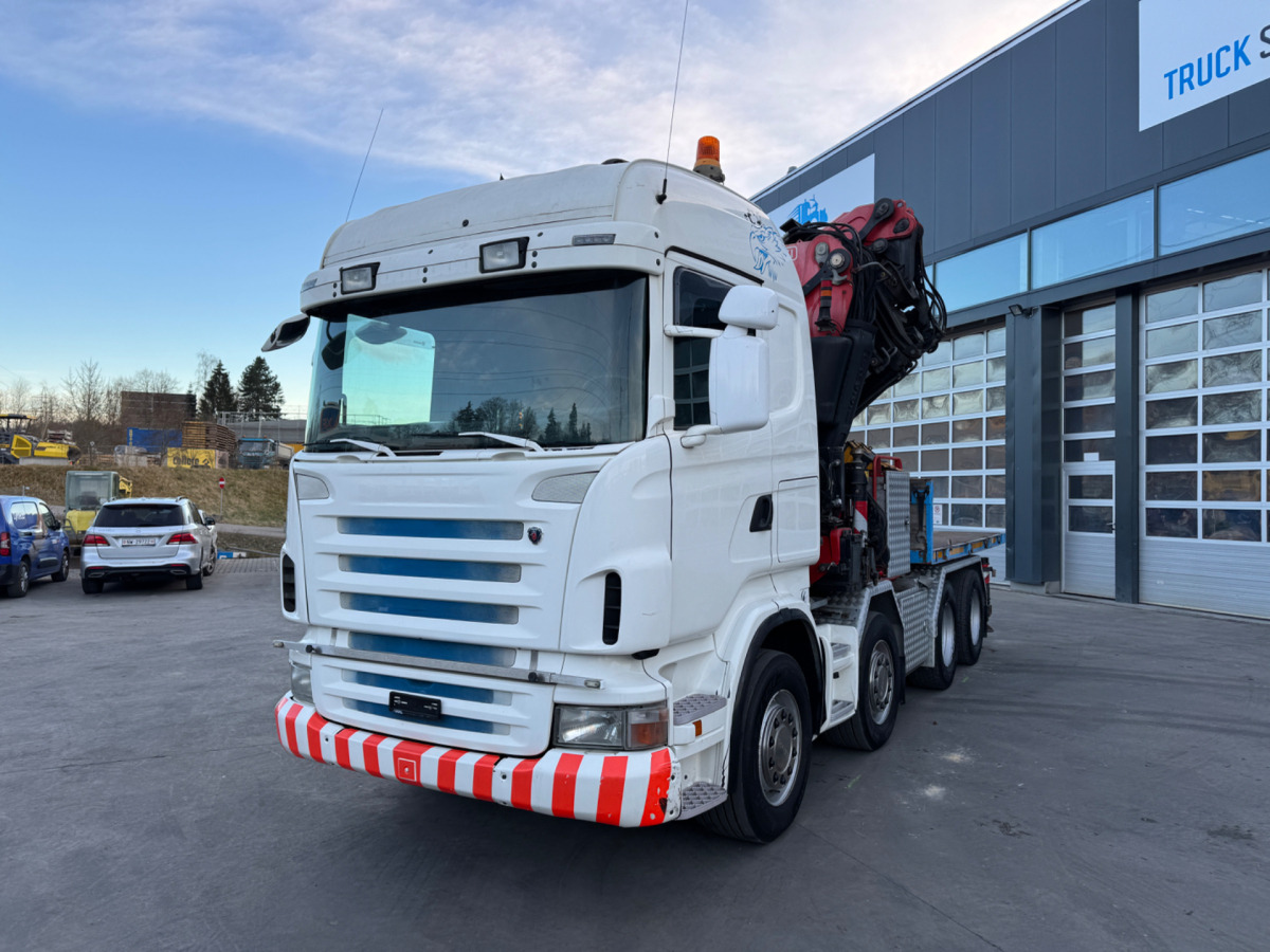 Kamion me vinç SCANIA R480 8x4 Fassi 660 SZM/Pritsche: foto 9
