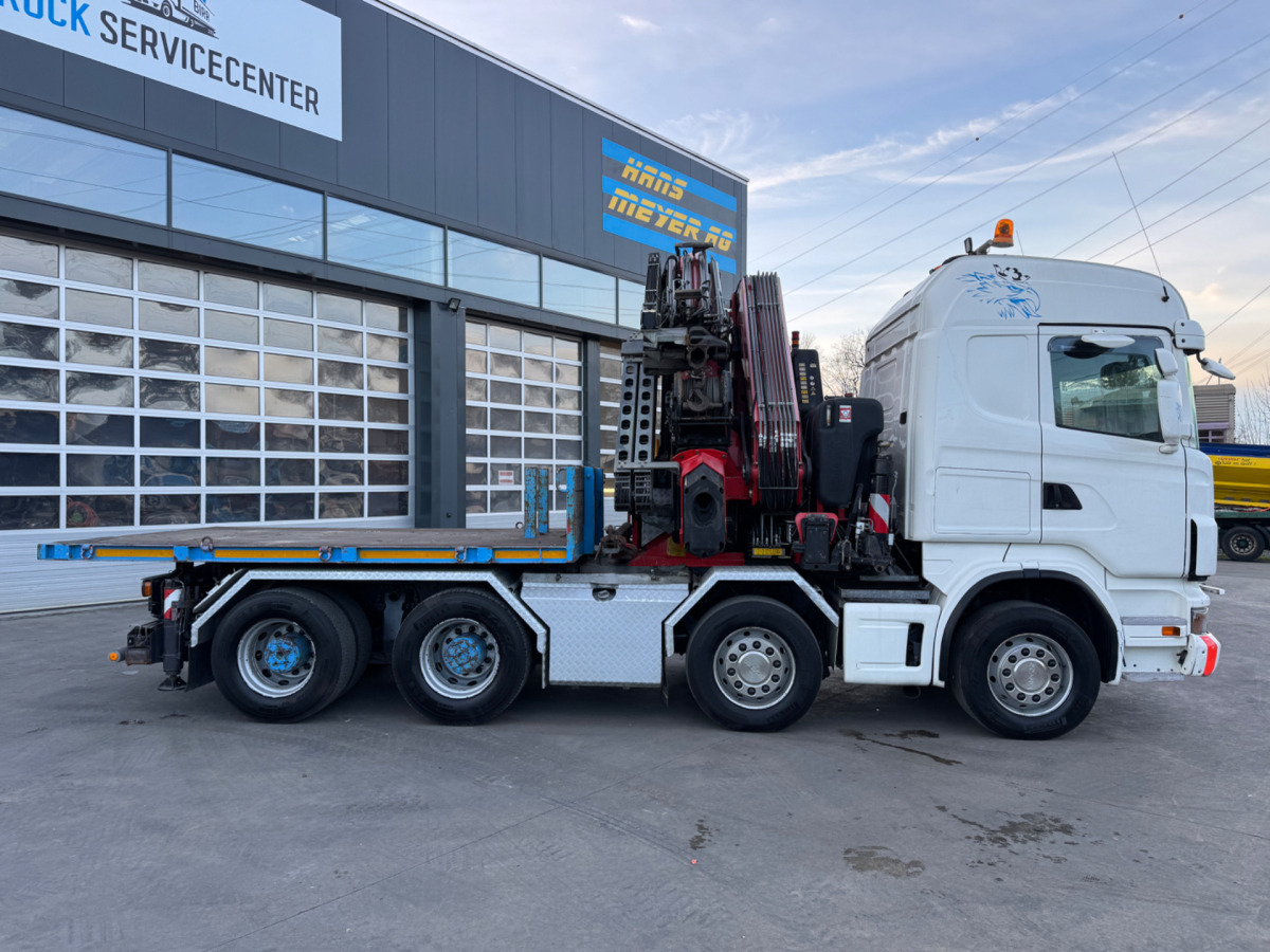 Kamion me vinç SCANIA R480 8x4 Fassi 660 SZM/Pritsche: foto 12