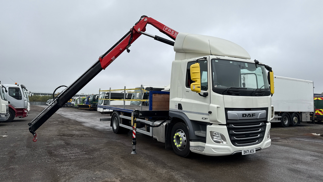 DAF CF 410 - Kamion me karroceri të hapur, Kamion me vinç: foto 1 DAF CF 410 - Kamion me karroceri të hapur, Kamion me vinç: foto 1