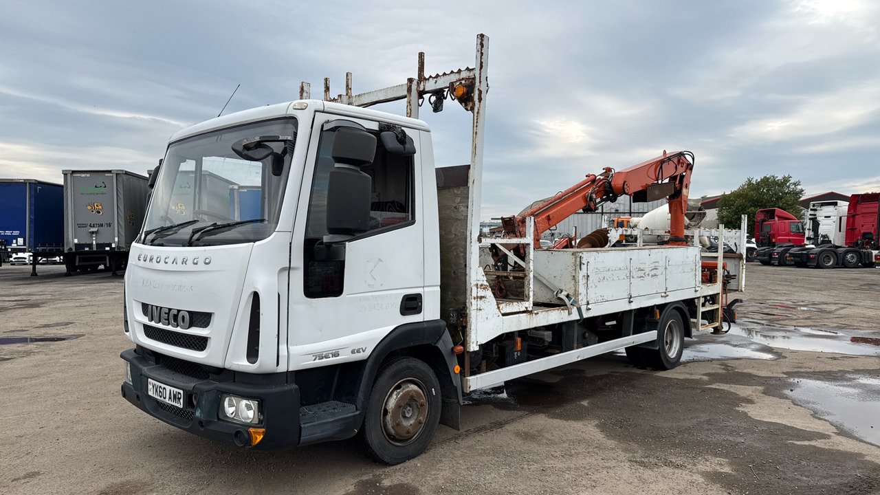 IVECO EUROCARGO 75E16 - Kamion me karroceri të hapur, Kamion me vinç: foto 2 IVECO EUROCARGO 75E16 - Kamion me karroceri të hapur, Kamion me vinç: foto 2