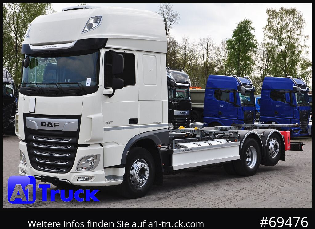 Transportjer kontejnerësh/ Kamion me karroceri të çmontueshme DAF XF 480 FAN Intarder, Lenkachse,: foto 13