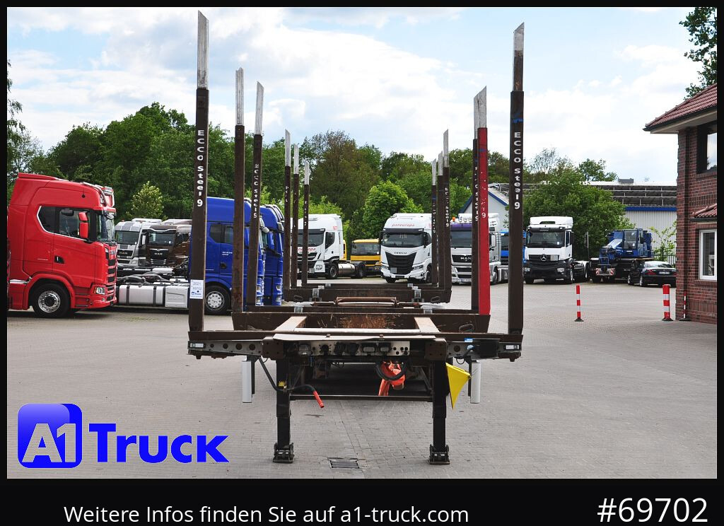Gjysem rimorkio për transport druri DOLL H3L-14XL Holz Tele, Lenkachse 280 tkm.: foto 14