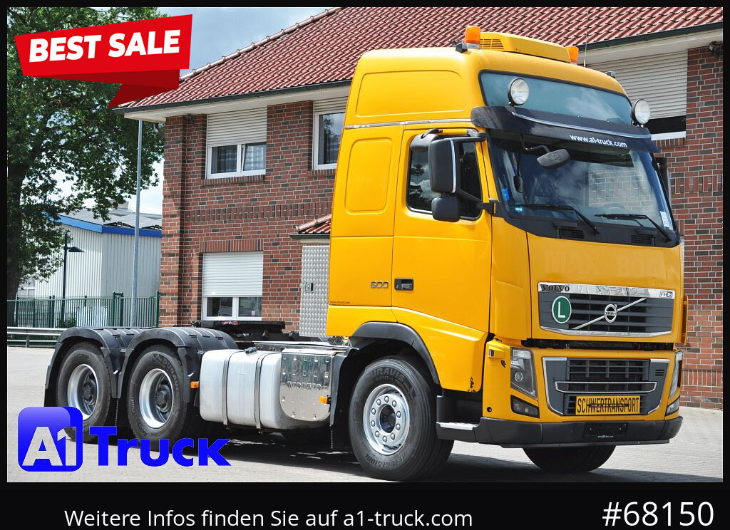 VOLVO FH16, 600, 6x4, Schwerlast,120t.Standklima, Hydraulik, - Gjysmë-kamion: foto 1 VOLVO FH16, 600, 6x4, Schwerlast,120t.Standklima, Hydraulik, - Gjysmë-kamion: foto 1