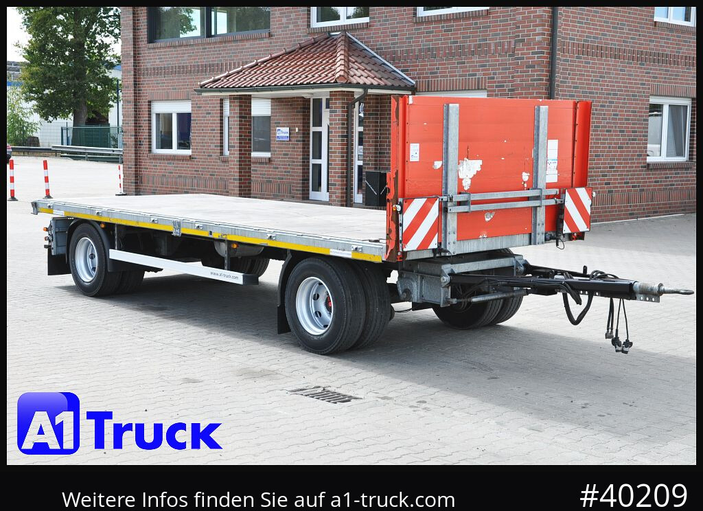 H&W Plattfroma, Twistlock, Container, vezinkt, guter Zustand - Gjysmë rimorkio e hapur/ Platformë: foto 1 H&W Plattfroma, Twistlock, Container, vezinkt, guter Zustand - Gjysmë rimorkio e hapur/ Platformë: foto 1
