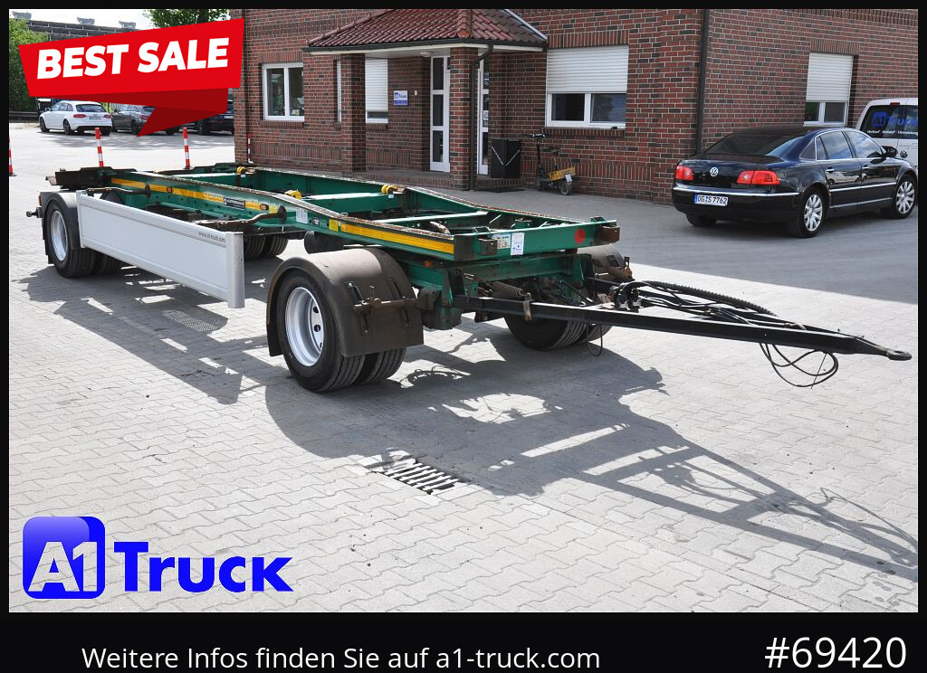 HUEFFERMANN HSA 1870, Luft, Schlitten, SAF - Rimorkio roll-off/ Skip loader: foto 1 HUEFFERMANN HSA 1870, Luft, Schlitten, SAF - Rimorkio roll-off/ Skip loader: foto 1