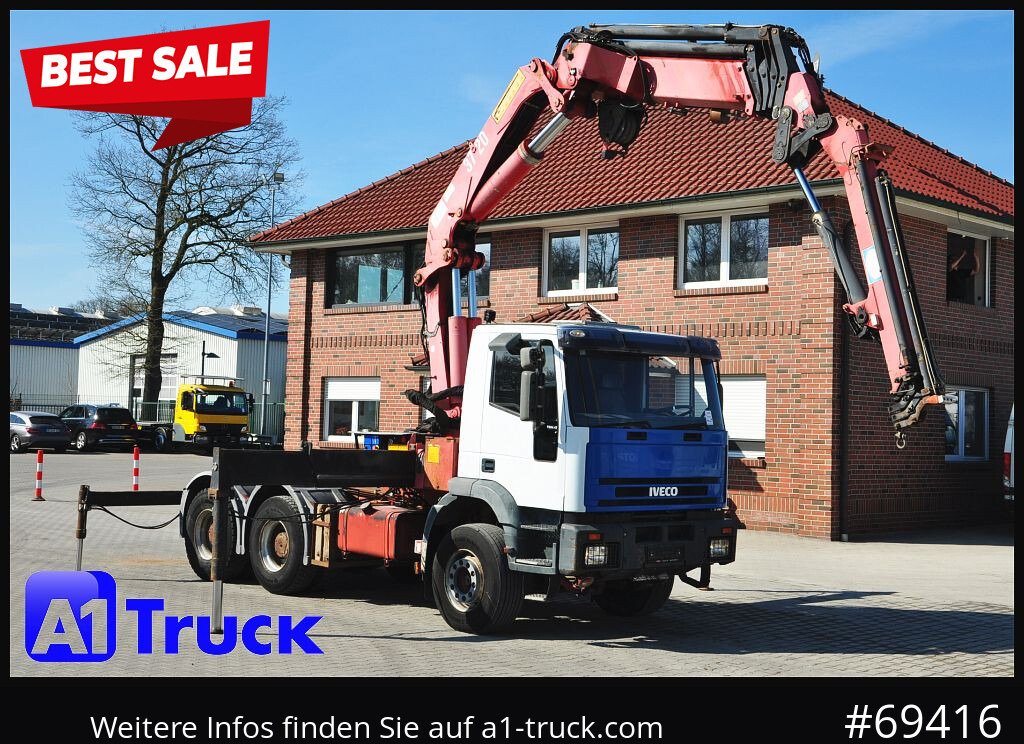 IVECO 420 6x4, HMF3722 Jib Funk Seilwinde, - Kamion me vinç: foto 1 IVECO 420 6x4, HMF3722 Jib Funk Seilwinde, - Kamion me vinç: foto 1
