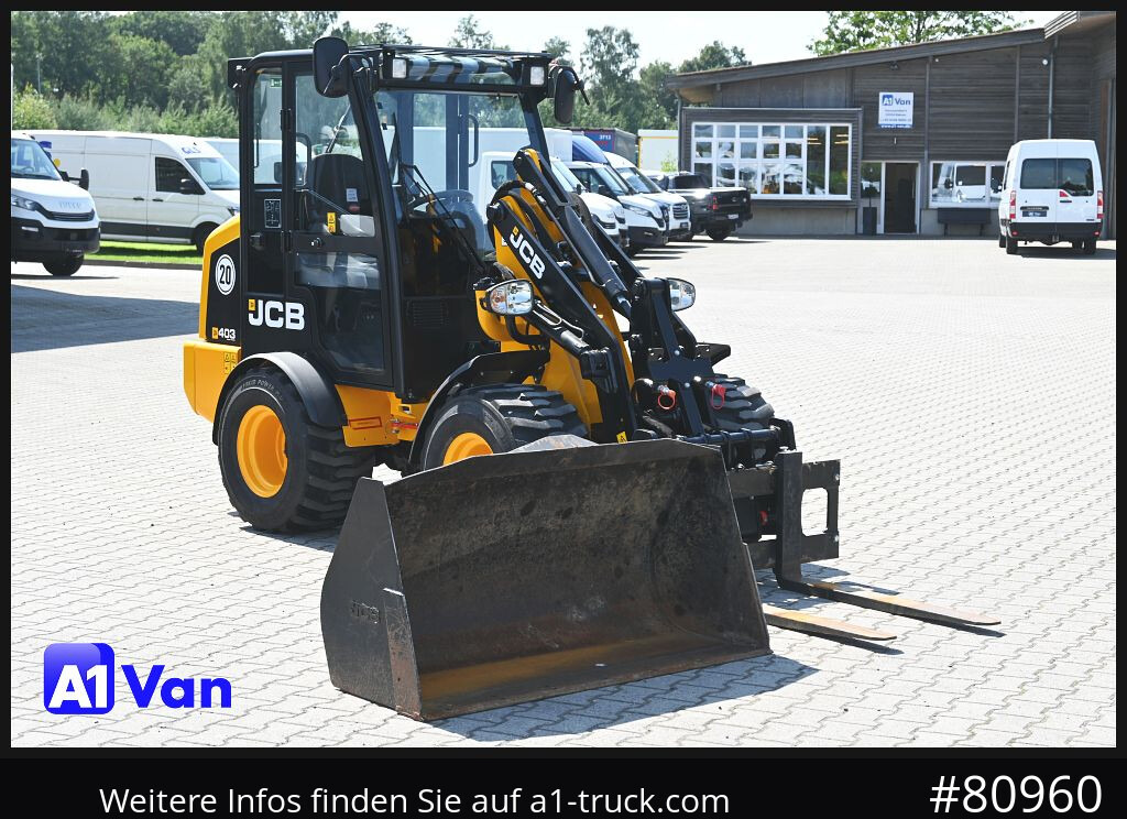 JCB JCB 403 SP Radlader, Palletengabel, Kabine, Zusatzhydraulik - Fadrom me goma: foto 1 JCB JCB 403 SP Radlader, Palletengabel, Kabine, Zusatzhydraulik - Fadrom me goma: foto 1