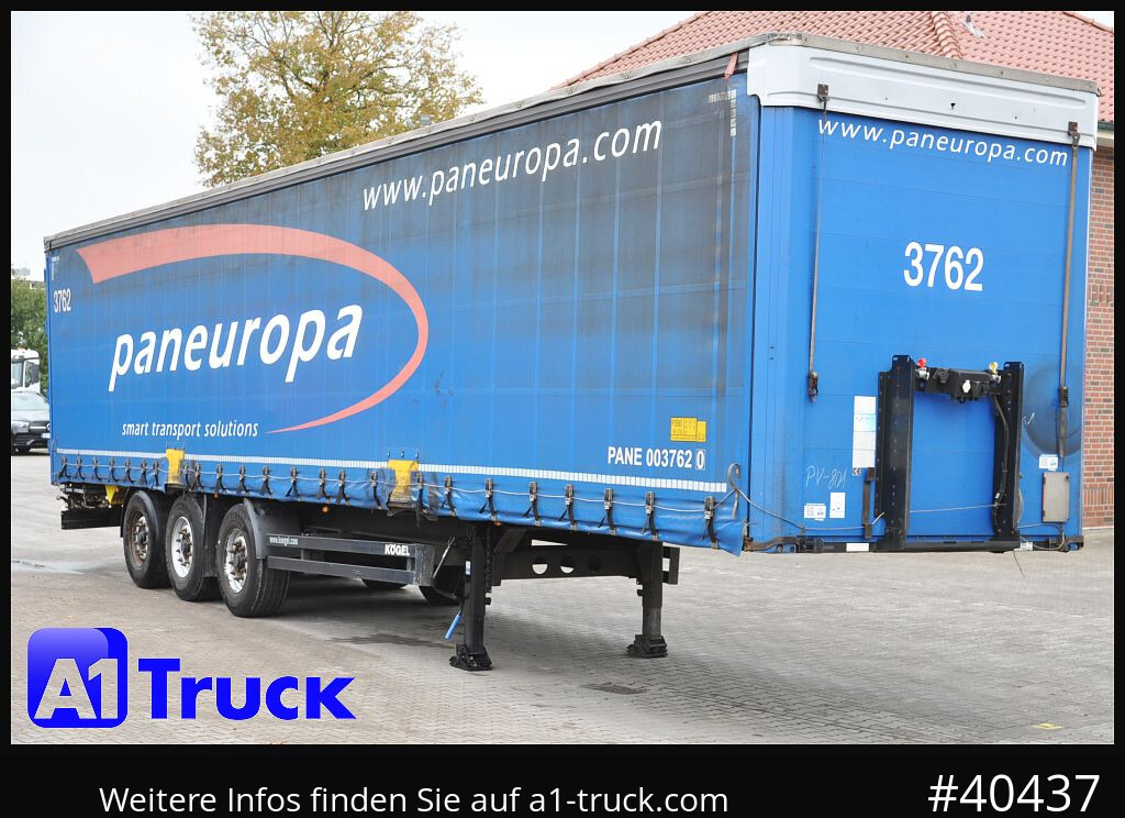 KOEGEL S 24 Tautliner, Code XL, BPW, - Gjysmë rimorkio me tendë: foto 1 KOEGEL S 24 Tautliner, Code XL, BPW, - Gjysmë rimorkio me tendë: foto 1