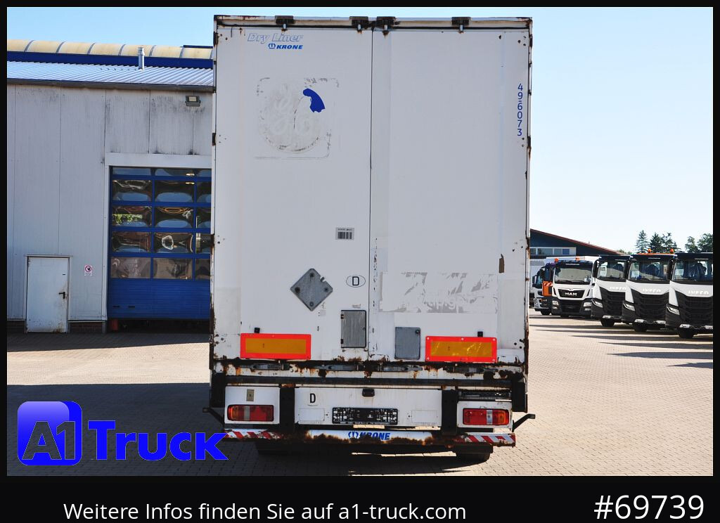 Gjysmë rimorkio me vagonetë të mbyllur KRONE SDK 27, Koffer, Textil, 1 Vorbesitzer: foto 11