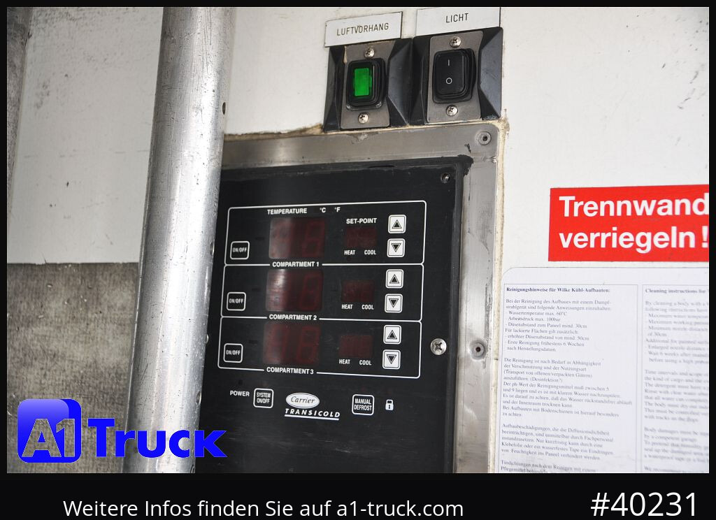 MERCEDES-BENZ Atego 1222, Kühlkoffer, Carrier Supra 850 Mt, LBW - Kamion frigorifer: foto 2 MERCEDES-BENZ Atego 1222, Kühlkoffer, Carrier Supra 850 Mt, LBW - Kamion frigorifer: foto 2