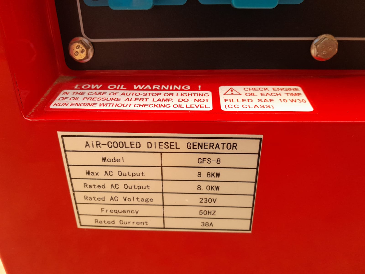 BAUER GENERATOR GFS-8 8.8kW GRUPPO ELETTROGENO 8.8KW 230V 50HZ - Set gjeneratori: foto 5 BAUER GENERATOR GFS-8 8.8kW GRUPPO ELETTROGENO 8.8KW 230V 50HZ - Set gjeneratori: foto 5