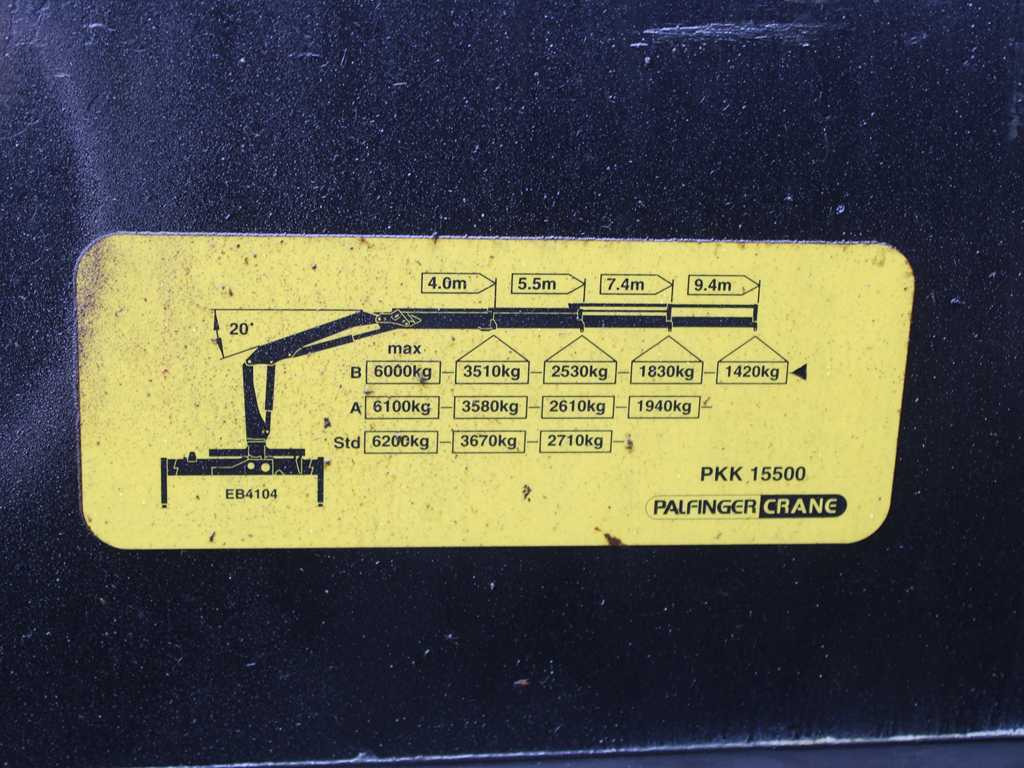 Kamion me karroceri të hapur, Kamion me vinç DAF LF 55.250, EURO 4, SIDE BOARD, HYDRAULIC ARM PALFINGER PKK 15500: foto 9 Kamion me karroceri të hapur, Kamion me vinç DAF LF 55.250, EURO 4, SIDE BOARD, HYDRAULIC ARM PALFINGER PKK 15500: foto 9