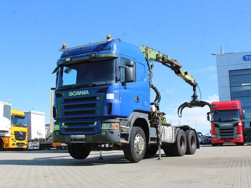 Scania R420, 6x4, EURO 3, HYDRAULIC ARM LOGLIFT F135ZT94A, LIGHTS - Gjysmë-kamion: foto 1 Scania R420, 6x4, EURO 3, HYDRAULIC ARM LOGLIFT F135ZT94A, LIGHTS - Gjysmë-kamion: foto 1