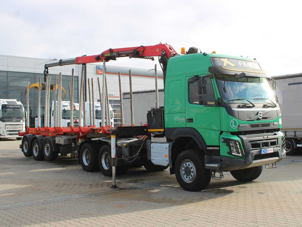 Volvo FM 540, EURO 6, 6X6, VEB+, PALFINGER Q170Z96 ARM + UMIKOV, PRICE FOR THE WHOLE SET!! - Gjysmë-kamion, Gjysem rimorkio për transport druri: foto 4 Volvo FM 540, EURO 6, 6X6, VEB+, PALFINGER Q170Z96 ARM + UMIKOV, PRICE FOR THE WHOLE SET!! - Gjysmë-kamion, Gjysem rimorkio për transport druri: foto 4