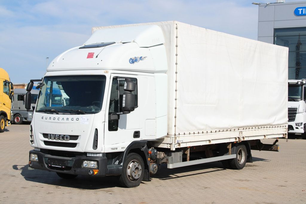 Iveco EUROCARGO ML 75E18, EURO 5EEV,PNEU 90%,SIDE-WALL - Kamion me tendë: foto 1 Iveco EUROCARGO ML 75E18, EURO 5EEV,PNEU 90%,SIDE-WALL - Kamion me tendë: foto 1