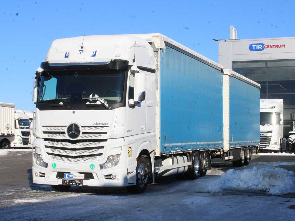 Mercedes-Benz ACTROS 2553, EURO 6, 6X2, AIR SUSPENSION, DRIVE-THROUGH + PANAV - Kamion me tendë: foto 1 Mercedes-Benz ACTROS 2553, EURO 6, 6X2, AIR SUSPENSION, DRIVE-THROUGH + PANAV - Kamion me tendë: foto 1