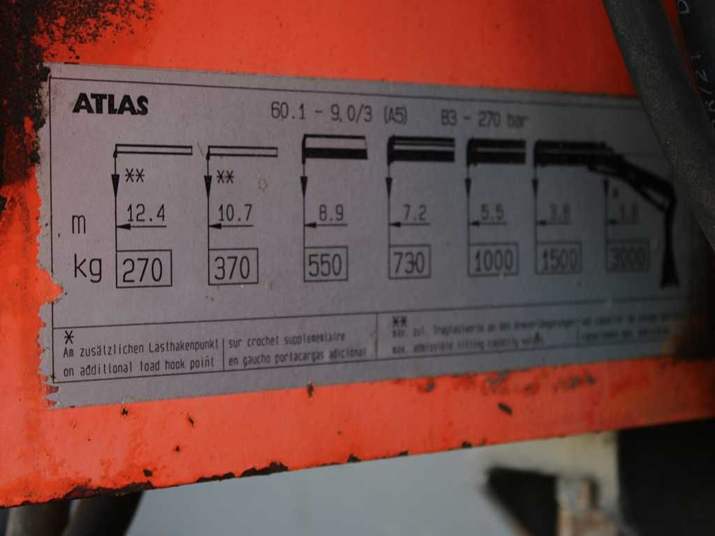 Lizingu i  Mercedes-Benz Actros 1523, CRANE ATLAS 60.1, THREESSIDED Mercedes-Benz Actros 1523, CRANE ATLAS 60.1, THREESSIDED: foto 8