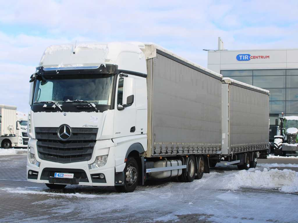 Mercedes-Benz Actros 2545, 6X2, EURO 6, AIR SUSPENSION, DRIVE-THROUGH + PANAV - Kamion me tendë: foto 1 Mercedes-Benz Actros 2545, 6X2, EURO 6, AIR SUSPENSION, DRIVE-THROUGH + PANAV - Kamion me tendë: foto 1
