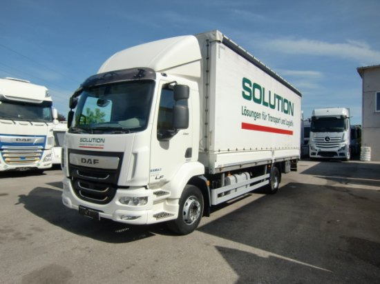 DAF LF 260 16 Tonner Plane mit LBW, Automatik, E6, - Kamion me tendë: foto 1 DAF LF 260 16 Tonner Plane mit LBW, Automatik, E6, - Kamion me tendë: foto 1