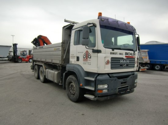 MAN TGA 33.430 6x4 Kipper, Manuel, E4 Palfinger Blatt-Blatt - Kamion vetëshkarkues: foto 3 MAN TGA 33.430 6x4 Kipper, Manuel, E4 Palfinger Blatt-Blatt - Kamion vetëshkarkues: foto 3