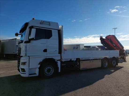 MAN TGX 26.510 LL Pritsche, Fassi F545RA.2.28XE, Containerverschlüsse, - Kamion me karroceri të hapur, Kamion me vinç: foto 5 MAN TGX 26.510 LL Pritsche, Fassi F545RA.2.28XE, Containerverschlüsse, - Kamion me karroceri të hapur, Kamion me vinç: foto 5