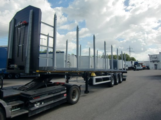 MEGA TIMBER LONG Holzauflieger 8 Rungenpaare 3. Achse Liftachse - Gjysem rimorkio për transport druri: foto 1 MEGA TIMBER LONG Holzauflieger 8 Rungenpaare 3. Achse Liftachse - Gjysem rimorkio për transport druri: foto 1