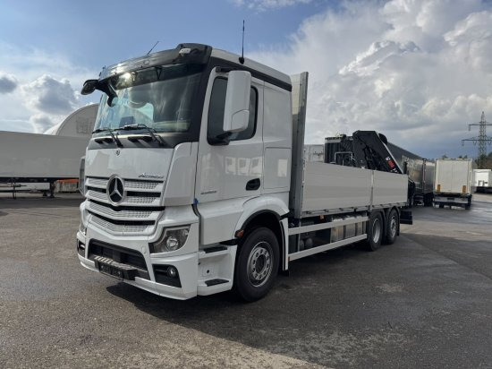 Mercedes-Benz Actros 2653, Retarder, Pritsche, Hiab Hipro 232 ES5 - Kamion me karroceri të hapur, Kamion me vinç: foto 3 Mercedes-Benz Actros 2653, Retarder, Pritsche, Hiab Hipro 232 ES5 - Kamion me karroceri të hapur, Kamion me vinç: foto 3