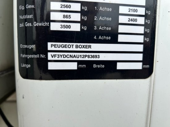 Kamioncine me kontinier Peugeot Boxer, Koffer mit Hebebühne/LBW: foto 11