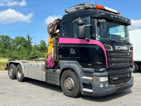 Scania R580 6x2, Schrottkran, E6, Lenk-Lift-Achse - Kamion vetëngarkues, Kamion me vinç: foto 3 Scania R580 6x2, Schrottkran, E6, Lenk-Lift-Achse - Kamion vetëngarkues, Kamion me vinç: foto 3