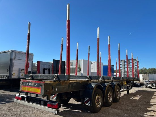 Schwarzmüller Holzauflieger, 8 Rungenpaare, SAF-Achsen, Liftachse - Gjysem rimorkio për transport druri: foto 5 Schwarzmüller Holzauflieger, 8 Rungenpaare, SAF-Achsen, Liftachse - Gjysem rimorkio për transport druri: foto 5