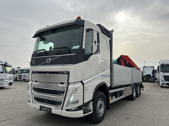 Volvo FH 500 6X2 Euro6, Retarder, Pritsche, Palfinger PK22002-EH - Kamion me karroceri të hapur, Kamion me vinç: foto 1 Volvo FH 500 6X2 Euro6, Retarder, Pritsche, Palfinger PK22002-EH - Kamion me karroceri të hapur, Kamion me vinç: foto 1