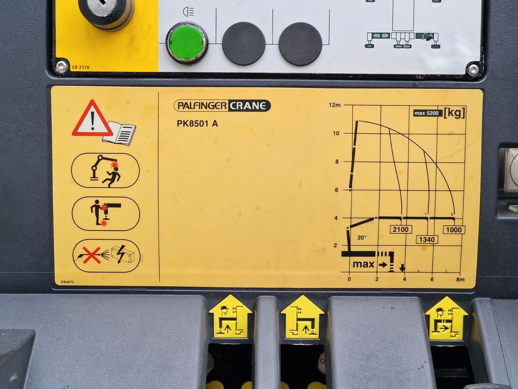 Kamion me vinç, Kamion me karroceri të hapur DAF LF 250FA / Palfinger PK8501A DAF LF 250FA / Palfinger PK8501A / KRAN: foto 14