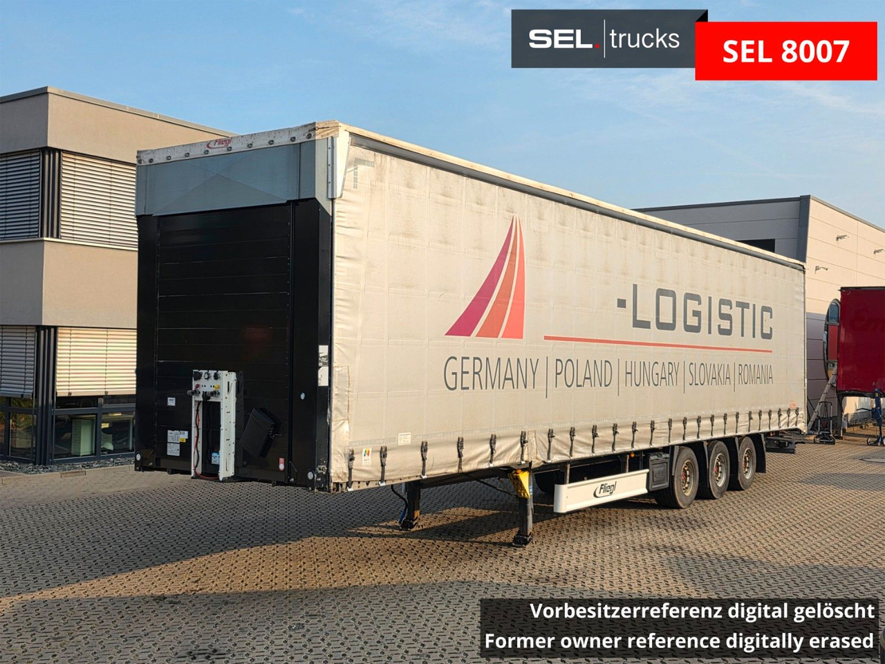 Fliegl SDS01 / Hubdach / EDSCHA / Mega / Liftachse - Gjysmë rimorkio me tendë: foto 1 Fliegl SDS01 / Hubdach / EDSCHA / Mega / Liftachse - Gjysmë rimorkio me tendë: foto 1
